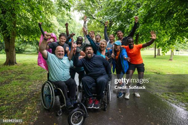 we completed the course - persons with disabilities stock pictures, royalty-free photos & images