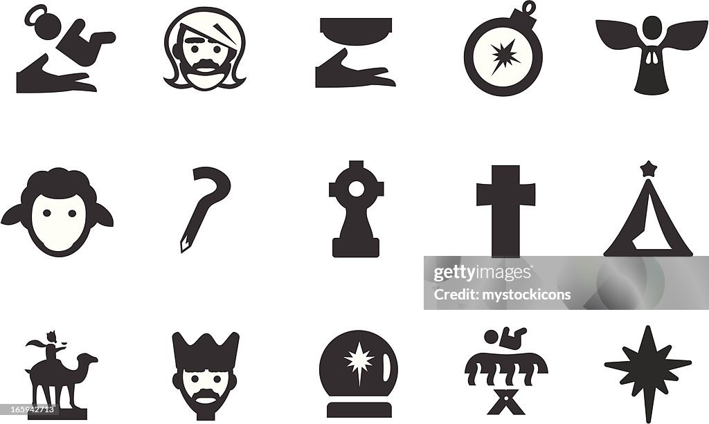 Christian Nativity ícones