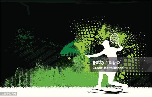 ilustrações de stock, clip art, desenhos animados e ícones de jogador de ténis volley fundo-homens - athlete stock illustrations