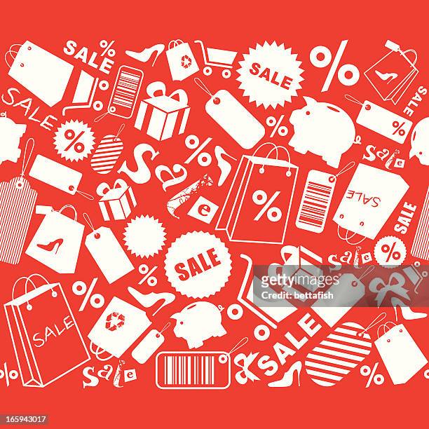 sale shopping icons - retail environment stock illustrations