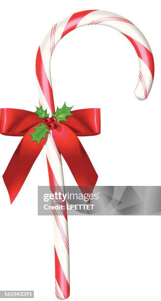 candy cane - vector illustration - mint isolated stock illustrations