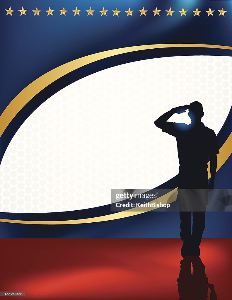 Salute - Military Soldier or Boy Scout Background
