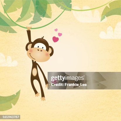 Monkey valentine Monkey valentine