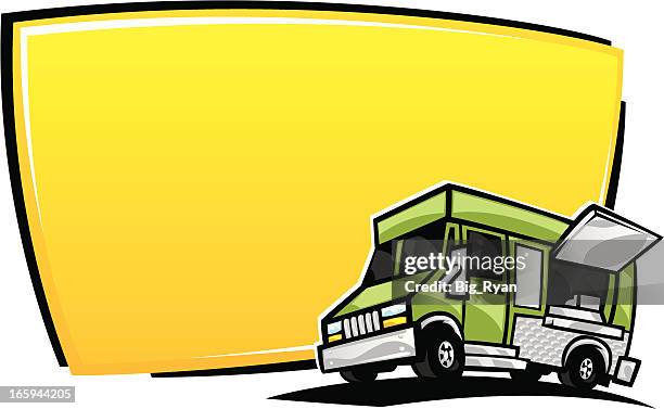 food truck banner - foodtruck stock illustrations