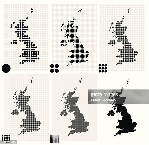 ドット入りマップの英国の種類の分解能 - uk点のイラスト素材／クリップアート素材／マンガ素材／アイコン素材