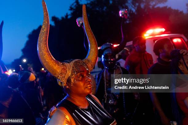 Brooklyns West Indian community celebrates JOuvert, an annual street party held at dawn to remember the end of slavery in the West Indies, September...