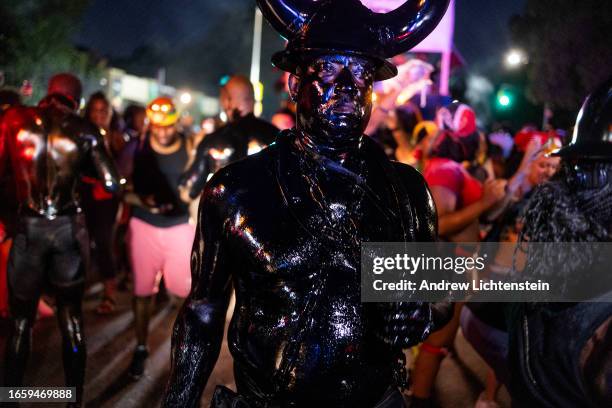 Brooklyns West Indian community celebrates JOuvert, an annual street party held at dawn to remember the end of slavery in the West Indies, September...