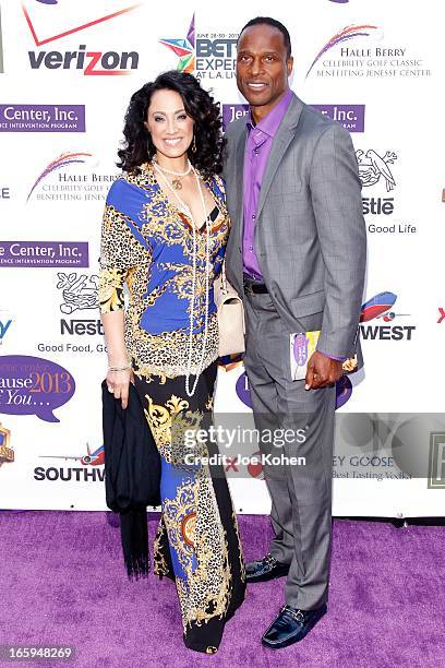 Suzan Brittan Gault and Willie Gault attend the Jenesse Silver Rose Gala And Auction at Vibiana on April 6, 2013 in Los Angeles, California.