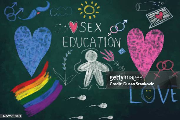 sex education - education stock illustrations