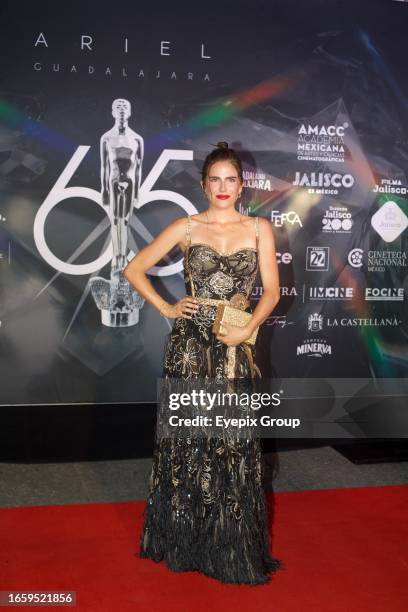 September 9 Guadalajara, Mexico: Karla Souza attends the red carpet of the 65th Ariel Awards.