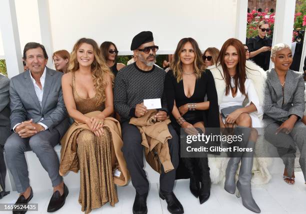 John D. Idol, Blake Lively, Van Hunt, Halle Berry, Nicole Ari Parker, and Tiffany Haddish at Michael Kors Spring 2024 Ready To Wear Runway Show at...