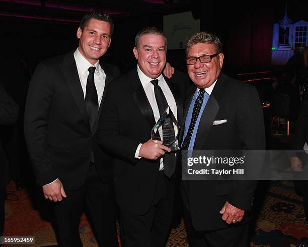 Alex Carr, Elvis Duran, and Johnny Pool attend the 27th Annual Night Of A Thousand Gowns at the Hilton New York on April 6, 2013 in New York City.