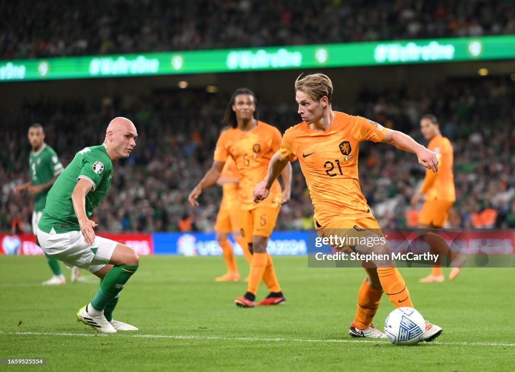 Republic of Ireland v Netherlands - UEFA EURO 2024 Championship Qualifier