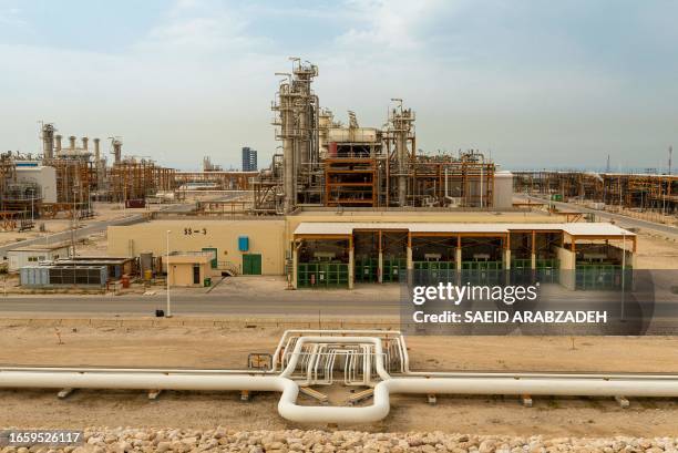 Asalouyeh, Iran. A view of refinery No. 2 of the? South Pars Gas-Condensate field in Asalouyeh Seaport, north of the Persian? Gulf in Iran. The South...