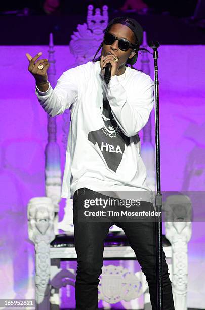 Rocky performs in support of his Long Live release at HP Pavilion on April 6, 2013 in San Jose, California.