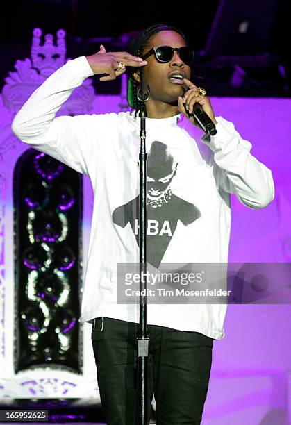 Rocky performs in support of his Long Live release at HP Pavilion on April 6, 2013 in San Jose, California.
