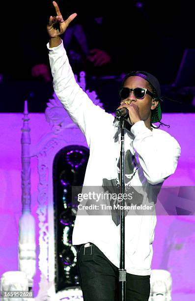 Rocky performs in support of his Long Live release at HP Pavilion on April 6, 2013 in San Jose, California.