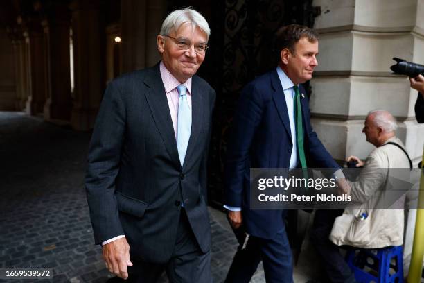 Minister of State for Development and Africa Andrew Mitchell and Conservative Party Chairman and Minister without Portfolio in the Cabinet Office...
