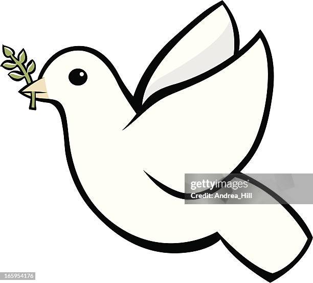 white dove icon - bird set free stock illustrations