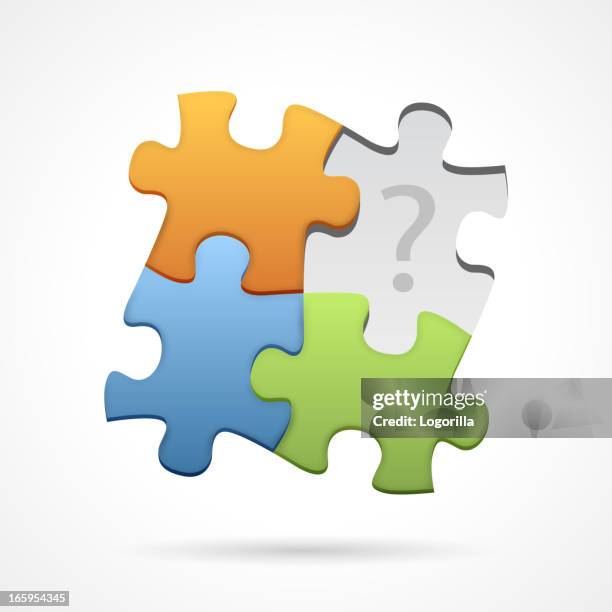 missing jigsaw piece - incomplete stock illustrations
