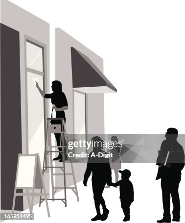 Clean Windows Vector Silhouette Clean Windows Vector Silhouette