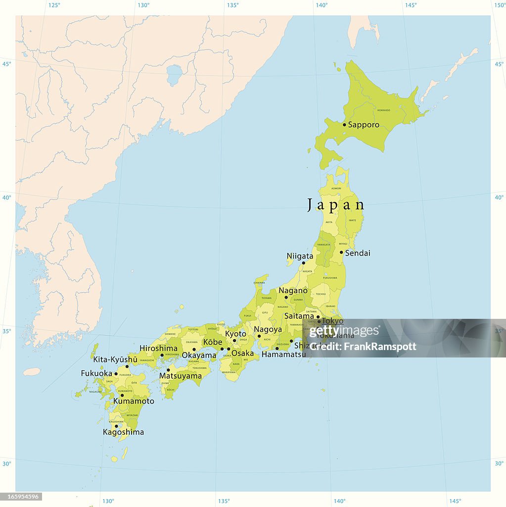 Japan Vector Map