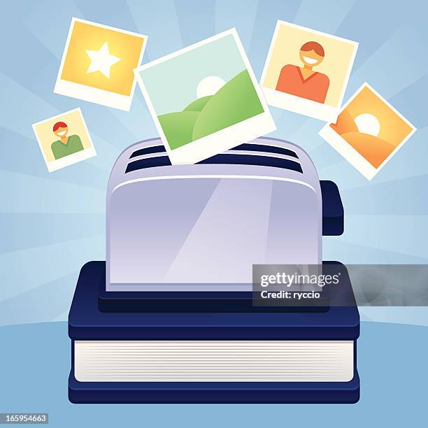 social images toaster - toaster isolated stock illustrations