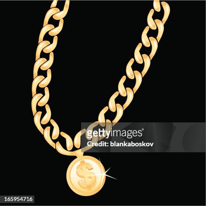 556 Gold Chain High Res Illustrations - Getty Images