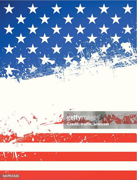usa flag - american flag grunge stock illustrations