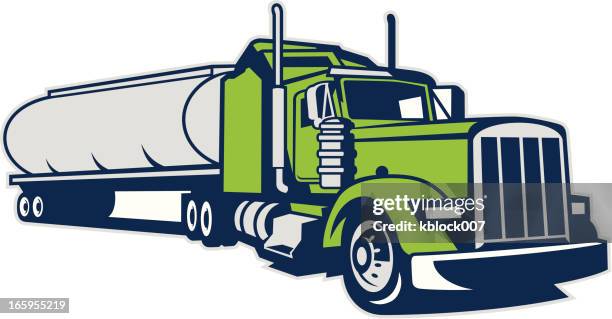 tanker truck - diesel stock illustrations