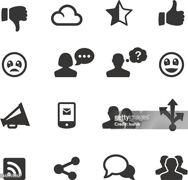 ilustraciones, imágenes clip art, dibujos animados e iconos de stock de soulico sociales vector iconos de conexiones - rss