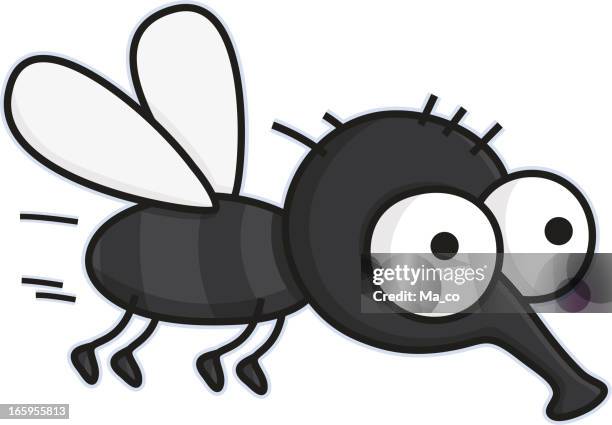 comic-stubenfliege-vermin/insect - fliegen stock-grafiken, -clipart, -cartoons und -symbole