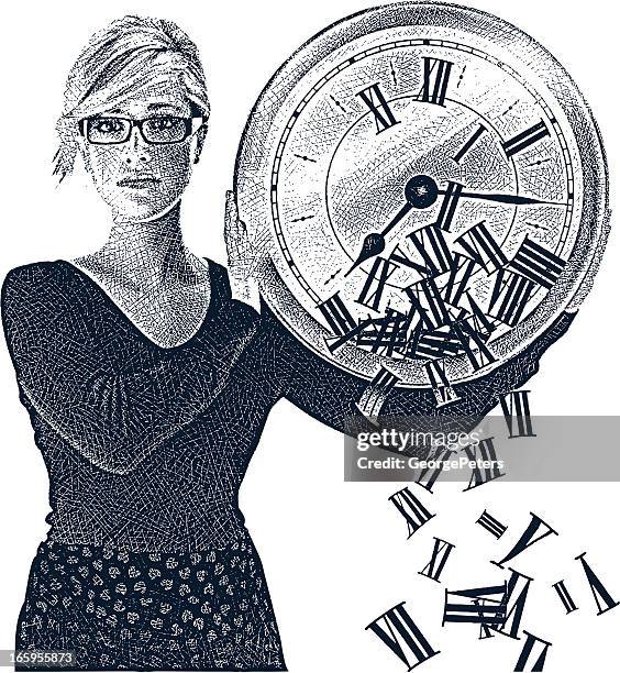 der zeit - biological clock stock-grafiken, -clipart, -cartoons und -symbole