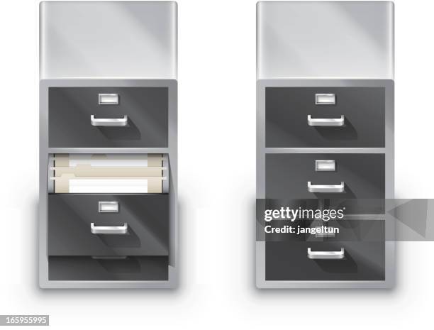 file cabinet - filing cabinet stock illustrations