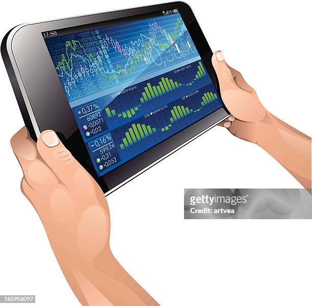 analysis - trading floor stock illustrations
