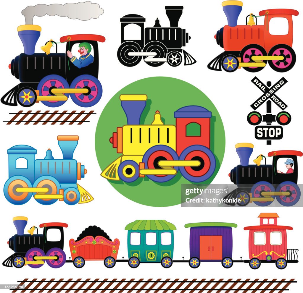 Basic Train Design Train Design Elements High-Res Vector Graphic - Getty Images