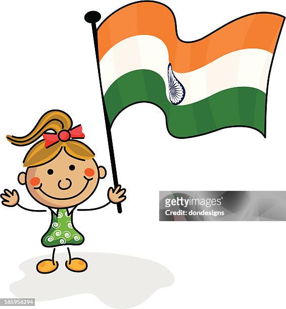 India Flag Kids High-Res Vector Graphic - Getty Images