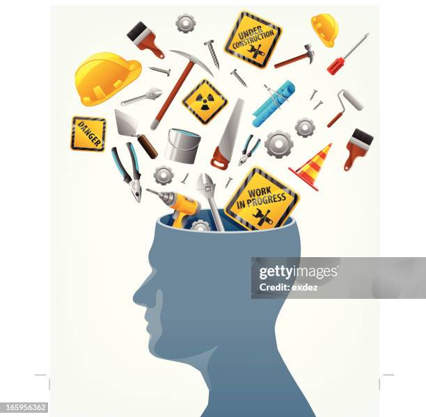 engineering ideas - construction planning stock illustrations