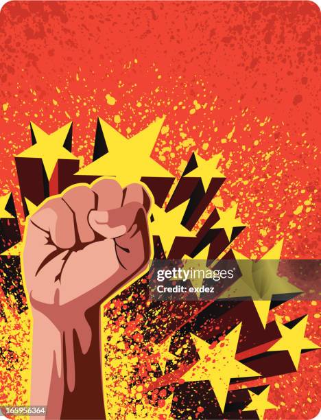 revolution in china - chinese communist revolution stock illustrations