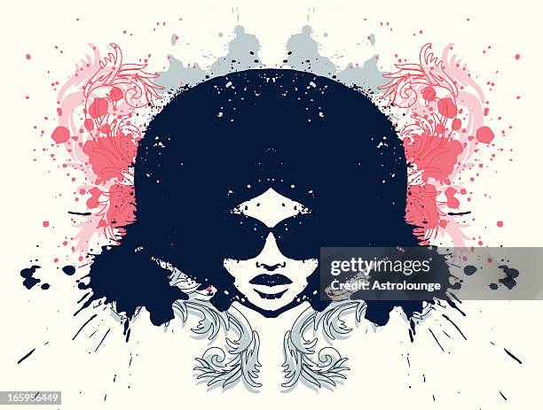 afro - hippy stock illustrations
