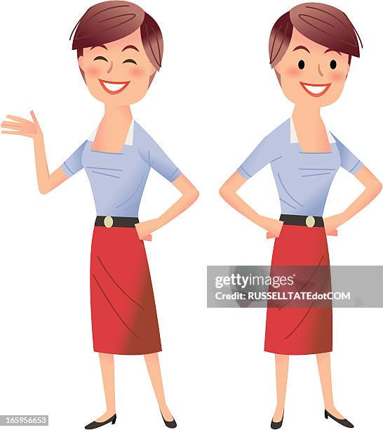 job well done - administrator portrait stock illustrations