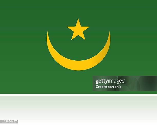 ilustraciones, imágenes clip art, dibujos animados e iconos de stock de mauritania país bandera, áfrica occidental - mauritania flag