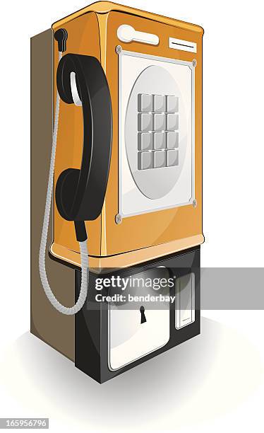 public phone. - pay phone stock illustrations