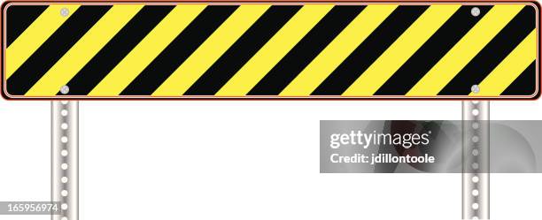 construction sign - men at work sign stock illustrations