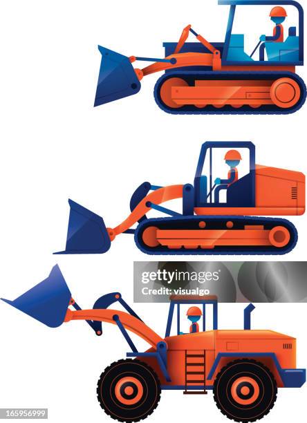 earth mover - archaeology dig stock illustrations
