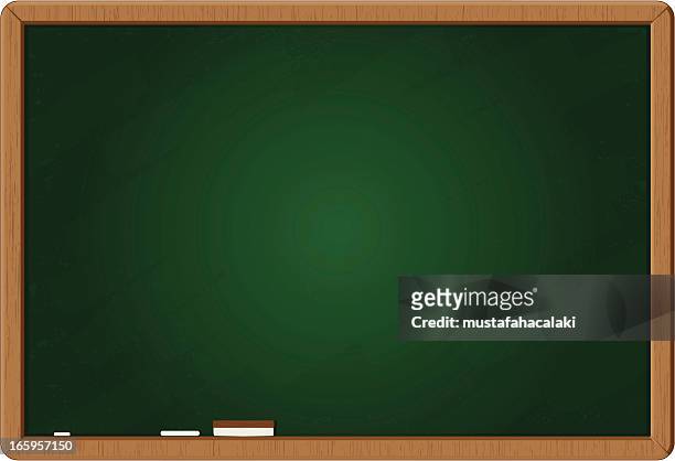 blank chalkboard - duster stock illustrations