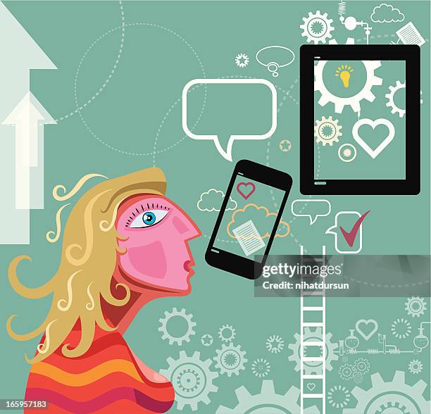 communication - changing lightbulb stock illustrations