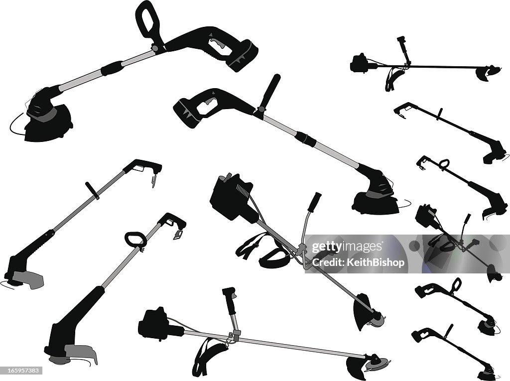 Svg Edger Weedwacker Edger Trimmer Gardening Equipment High-Res Vector Graphic ...