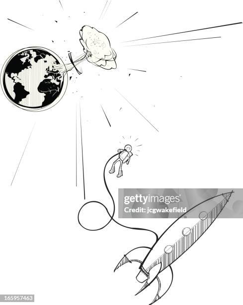 armageddon - nuclear bomb explosion stock illustrations