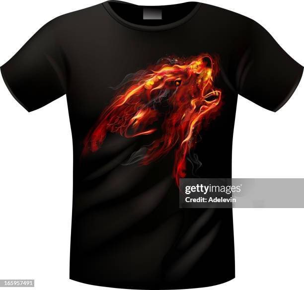 t-shirt with vector picture - t shirt designs stock illustrations
